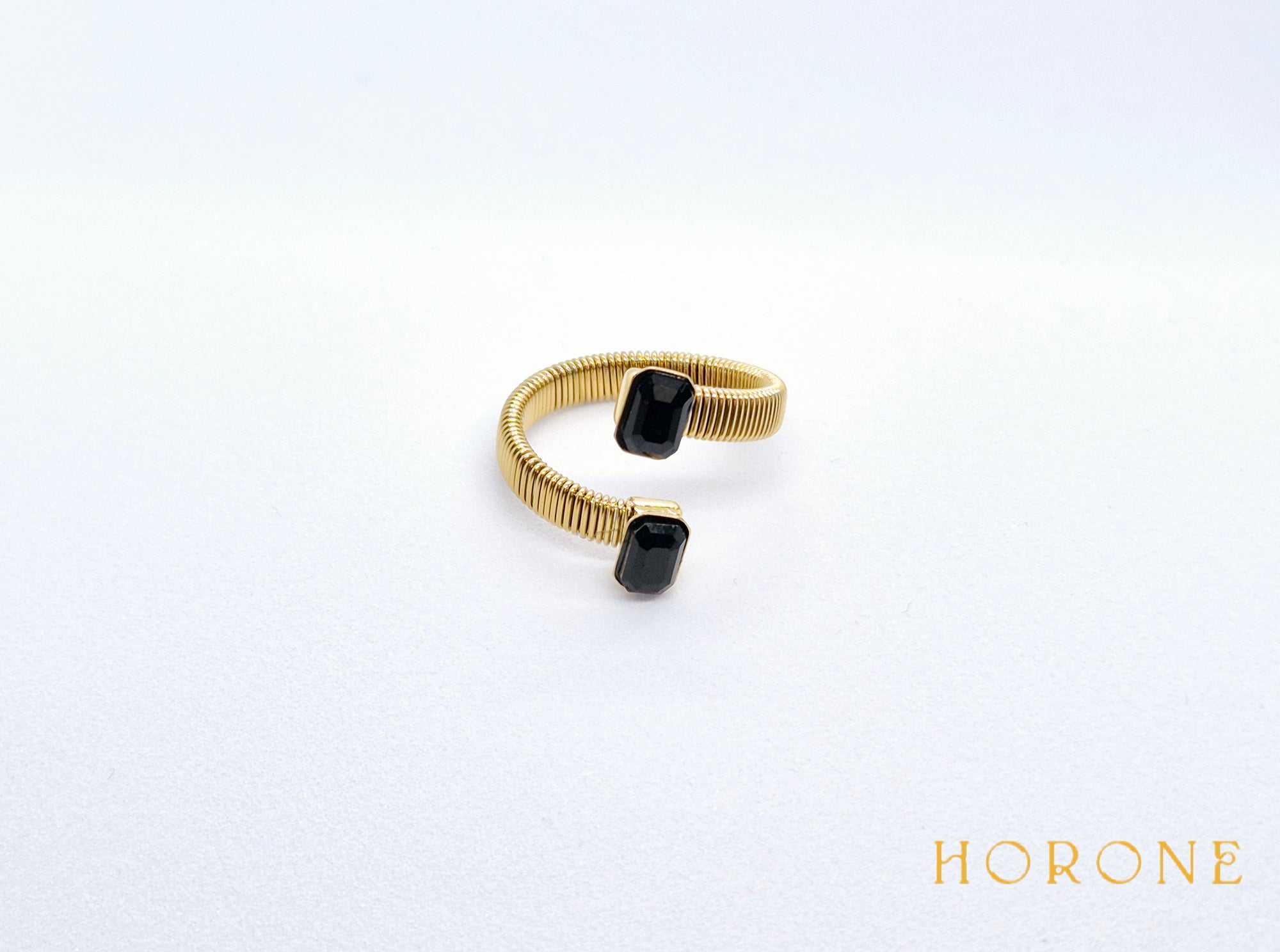 Bague "Aïssata" • Acier inoxydable doré