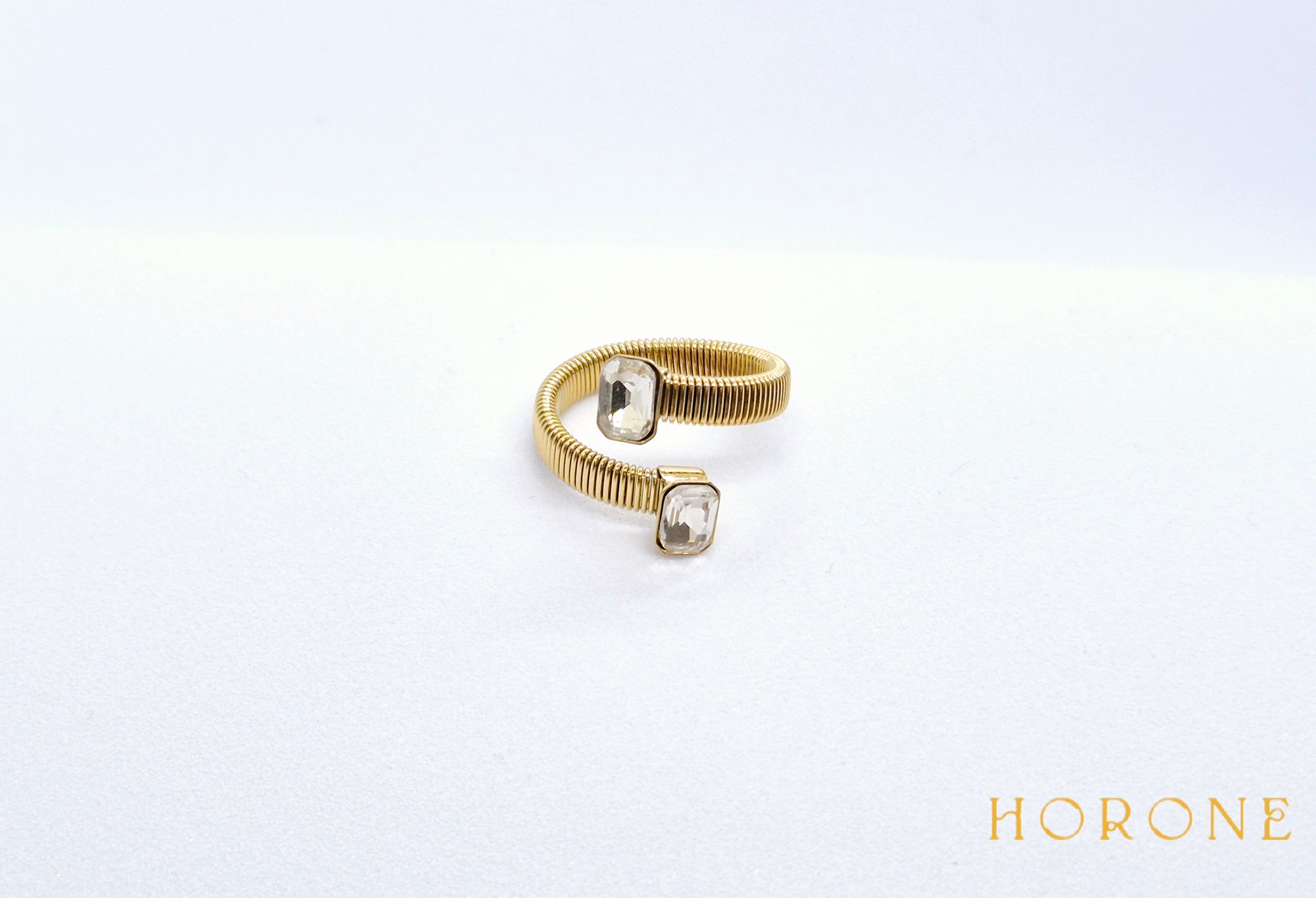 Bague "Aïssata" • Acier inoxydable doré