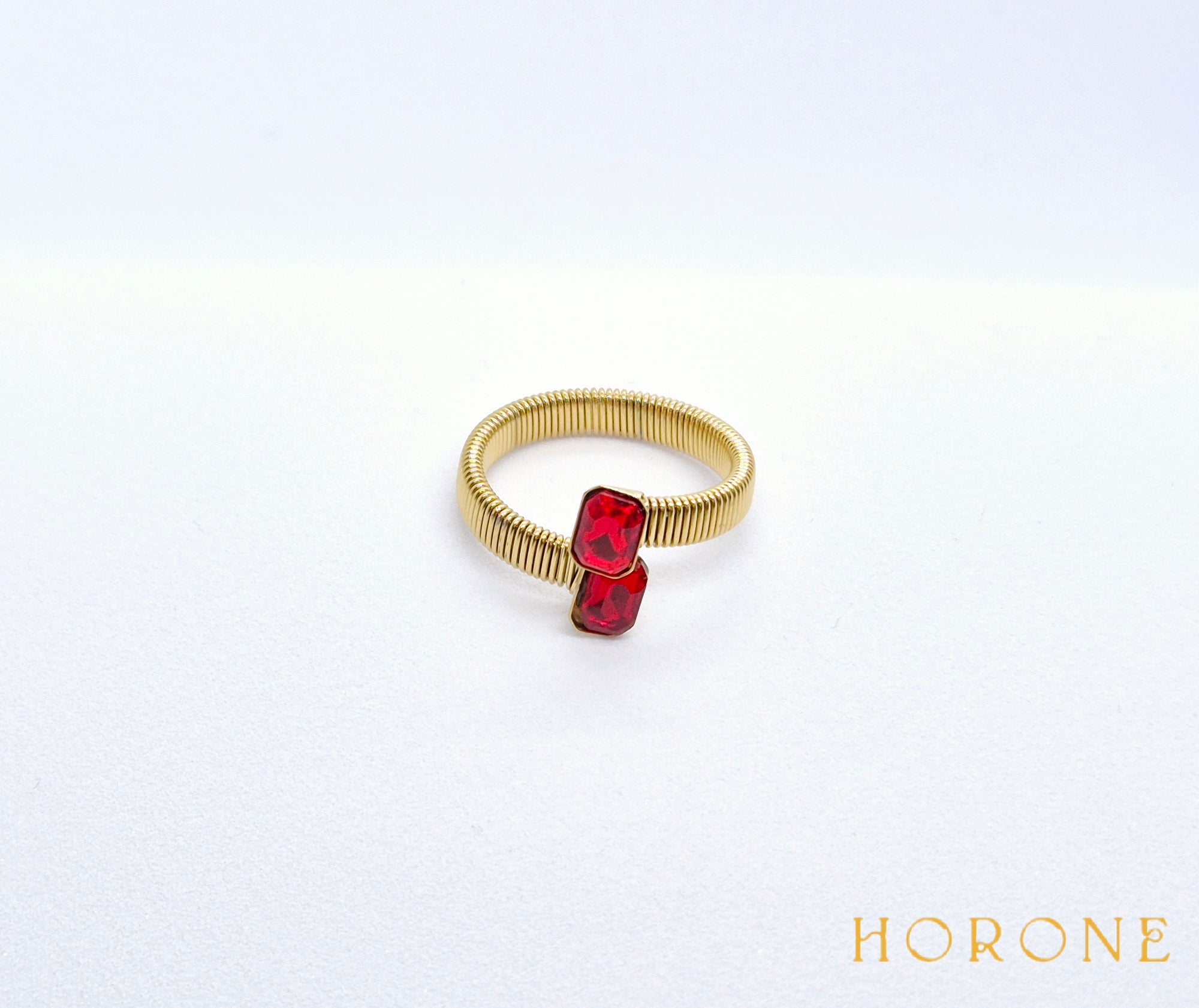 Bague "Aïssata" • Acier inoxydable doré
