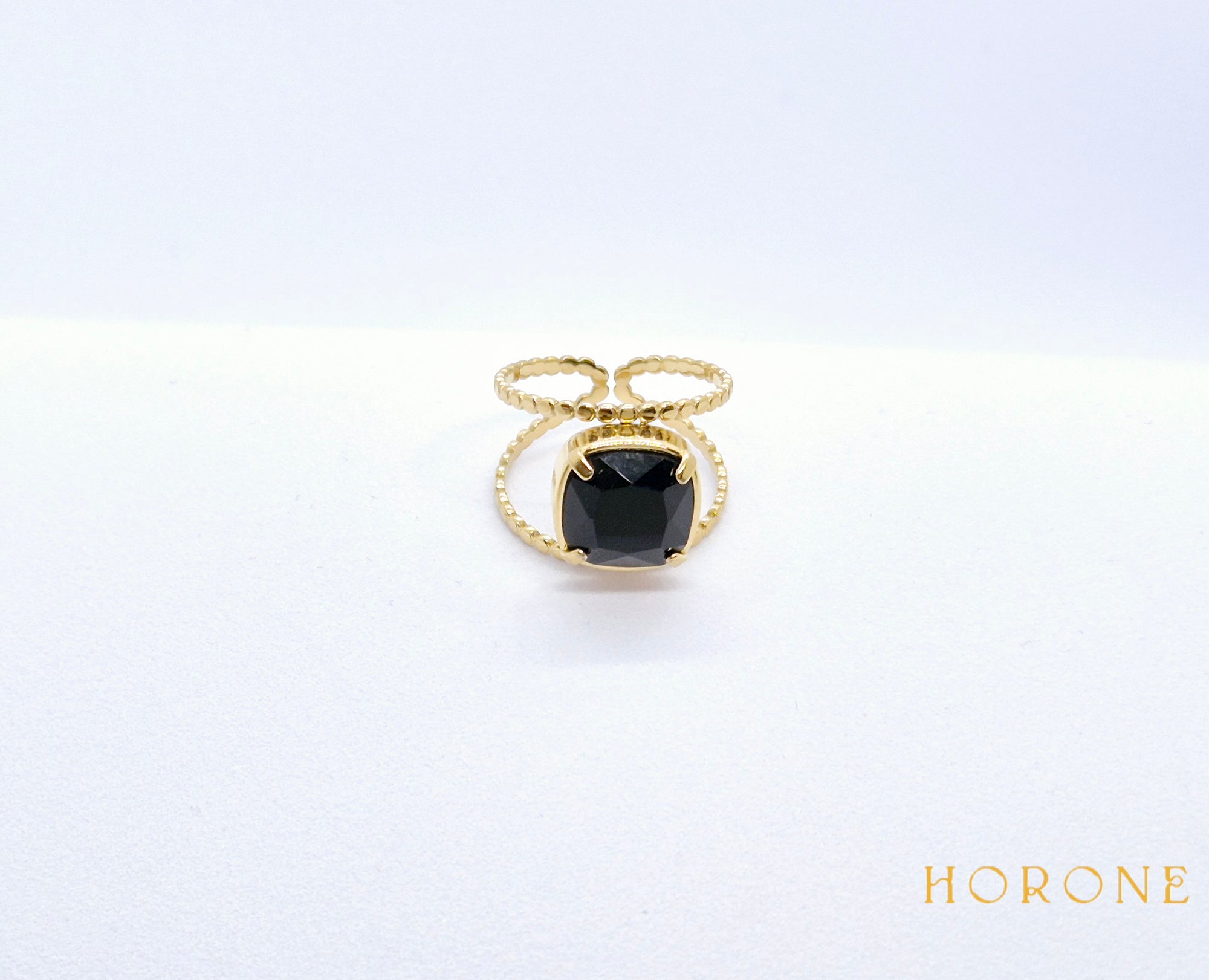 Bague "Emilie" • Acier inoxydable doré