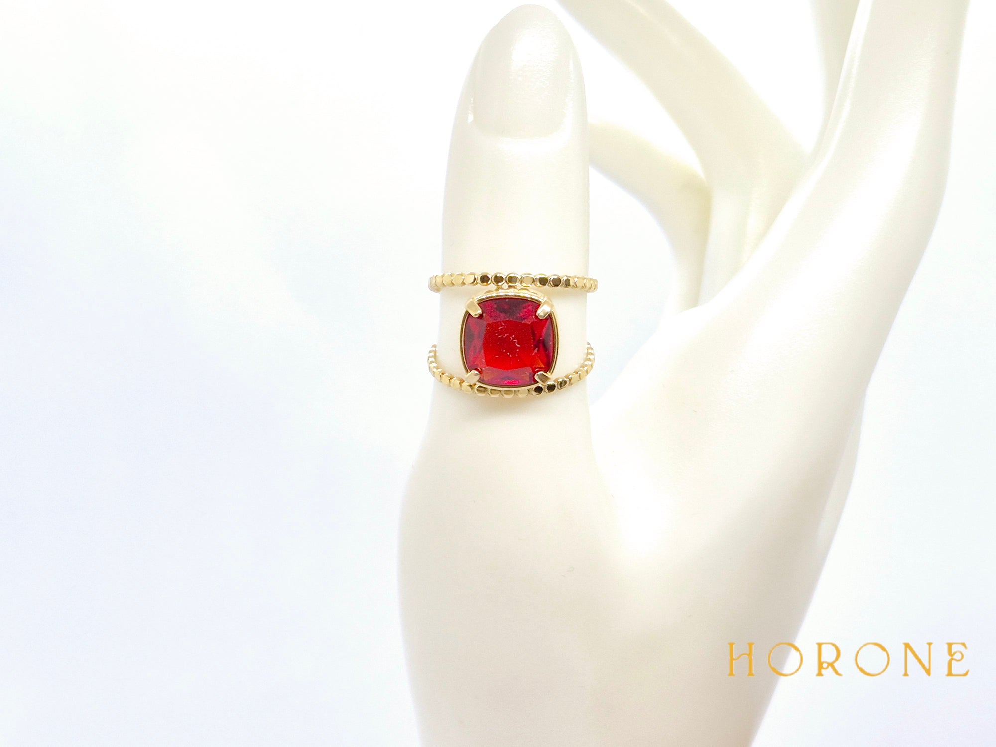 Bague "Emilie" • Acier inoxydable doré