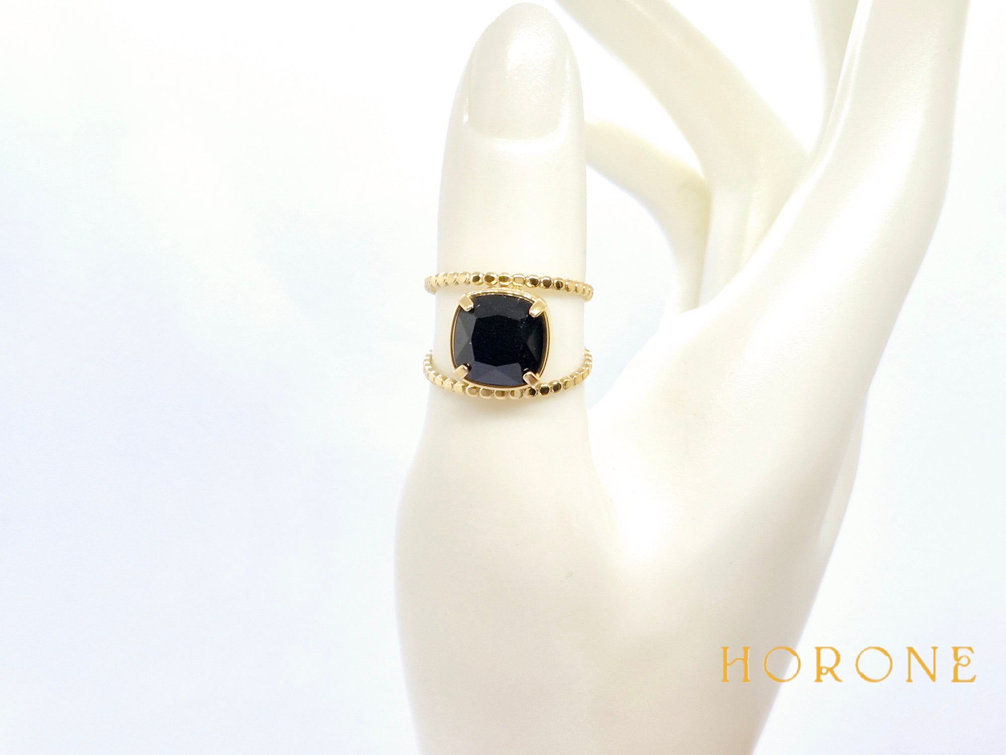 Bague "Emilie" • Acier inoxydable doré