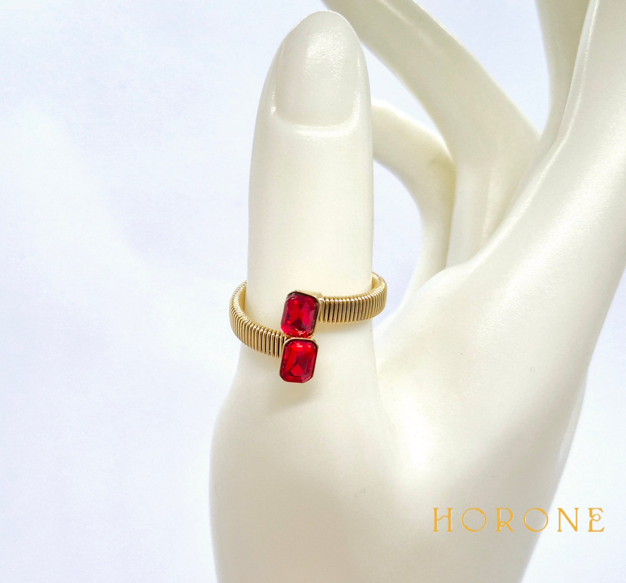 Bague "Aïssata" • Acier inoxydable doré