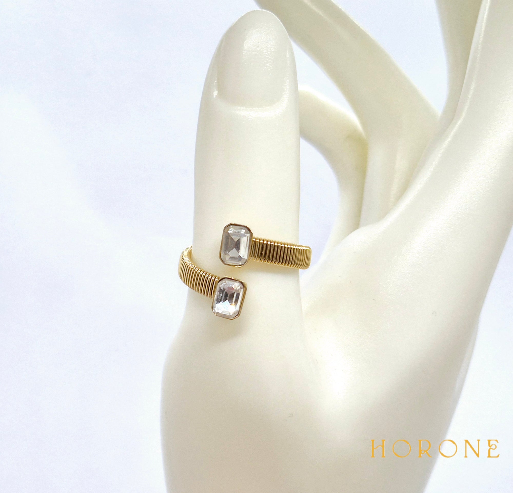 Bague "Aïssata" • Acier inoxydable doré
