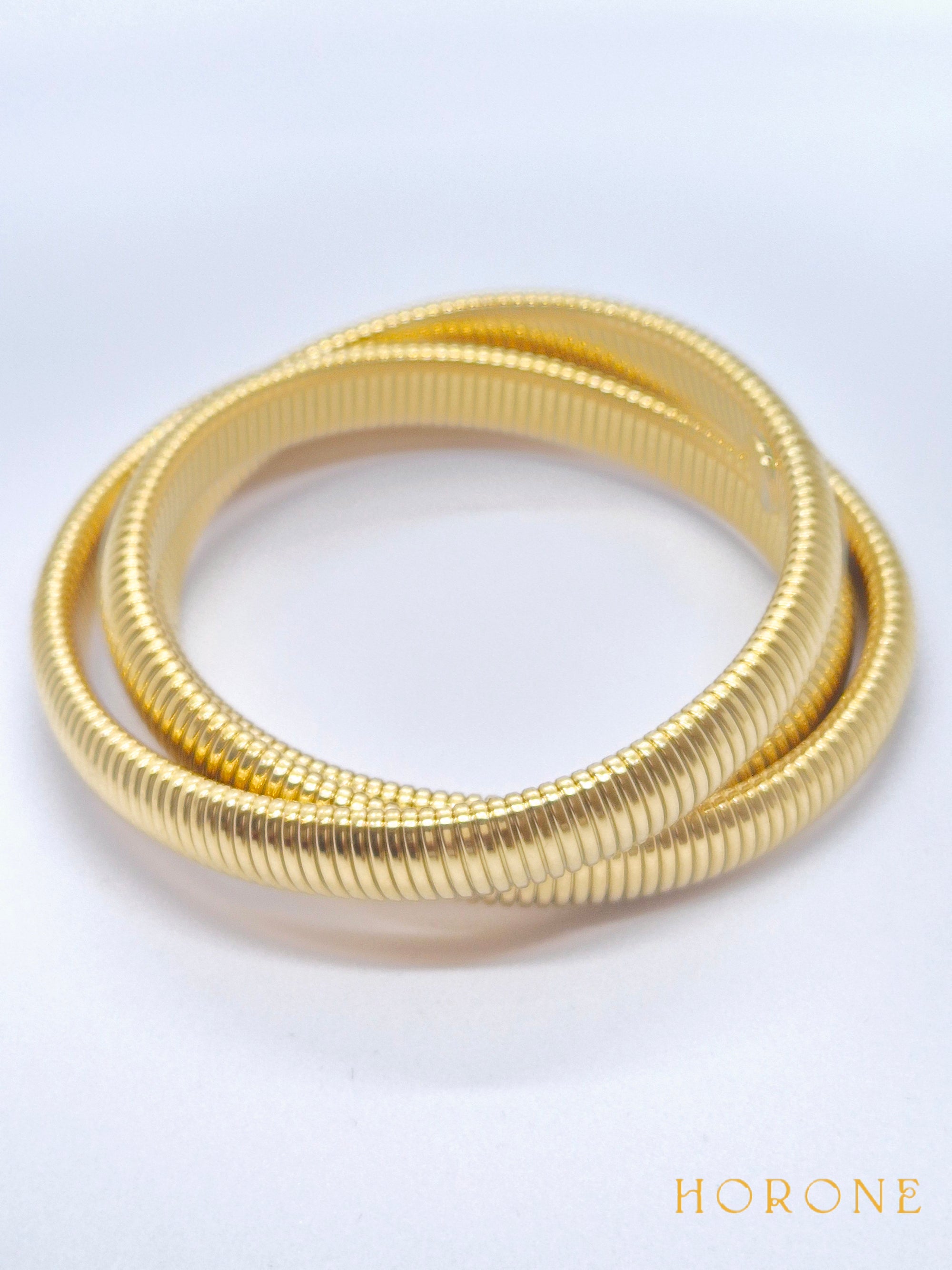 Bracelet "Hasna" • Acier inoxydable doré