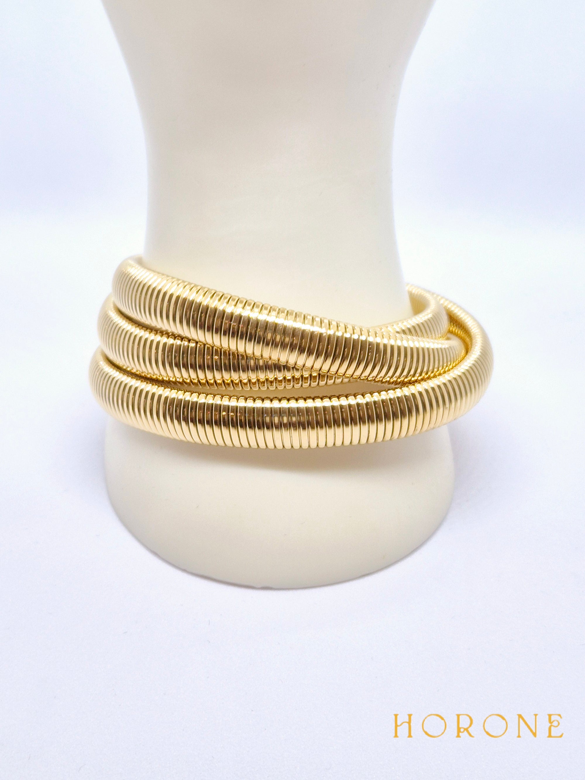 Bracelet "Hasna" • Acier inoxydable doré