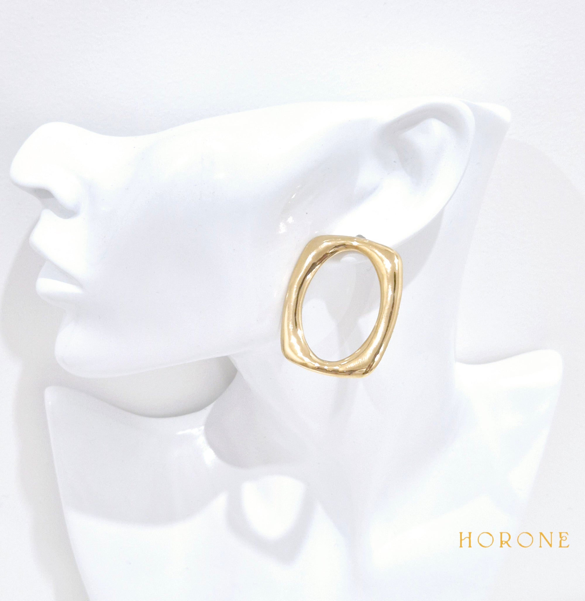 Boucles d'oreilles "Rani" • Acier inoxydable doré