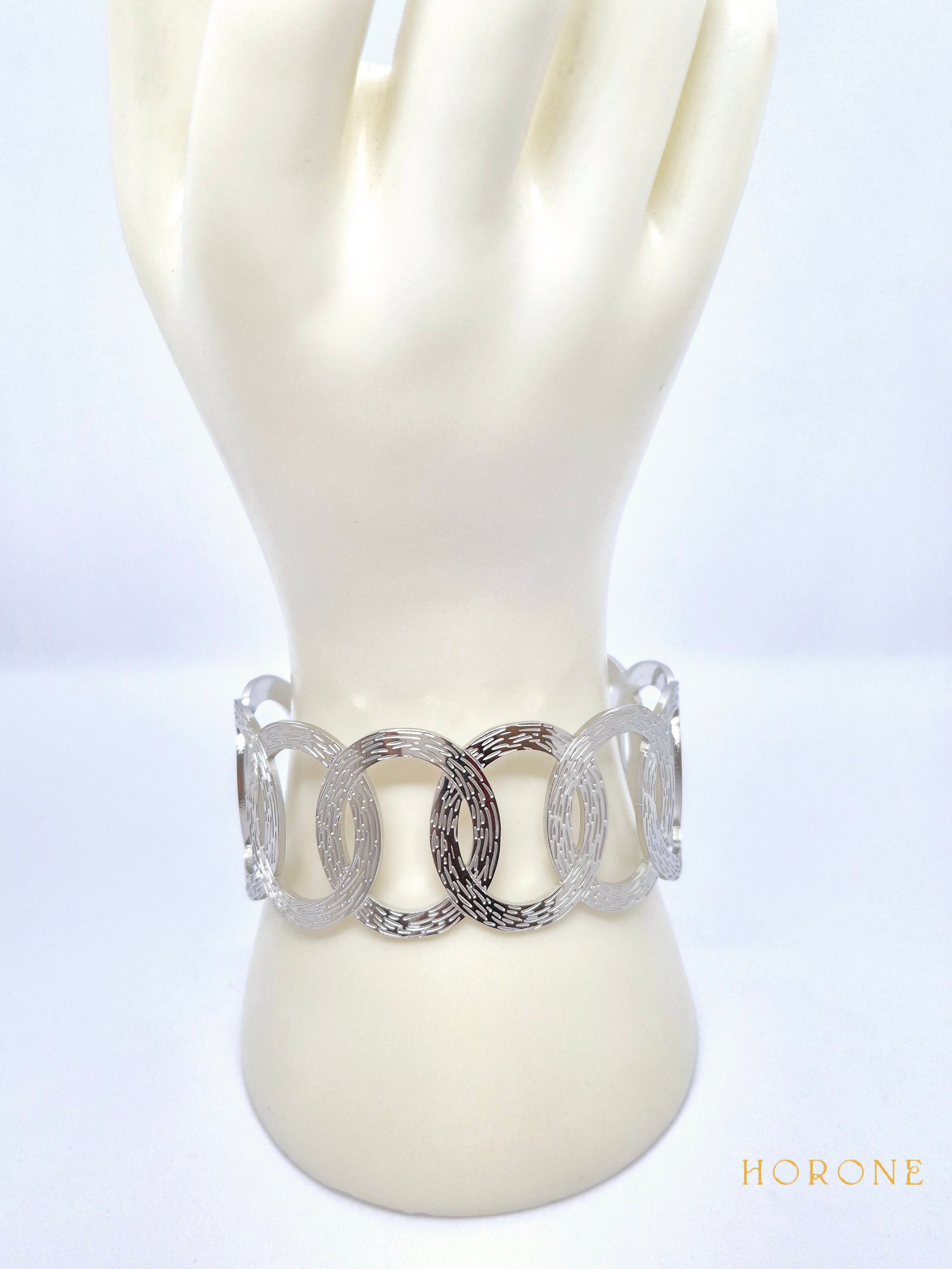 Bracelet "Binta" • Acier inoxydable argenté