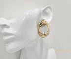 Boucles d'oreilles "Ayaba" • Acier inoxydable doré/argenté