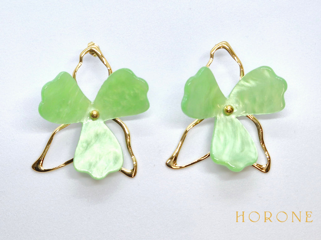 Boucles d'oreilles "Marwa" • Acier inoxydable doré
