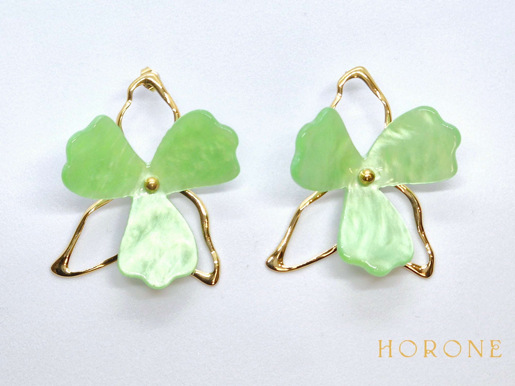 Boucles d'oreilles "Marwa" • Acier inoxydable doré