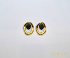 Boucles d'oreilles "Sandra" • Acier inoxydable doré