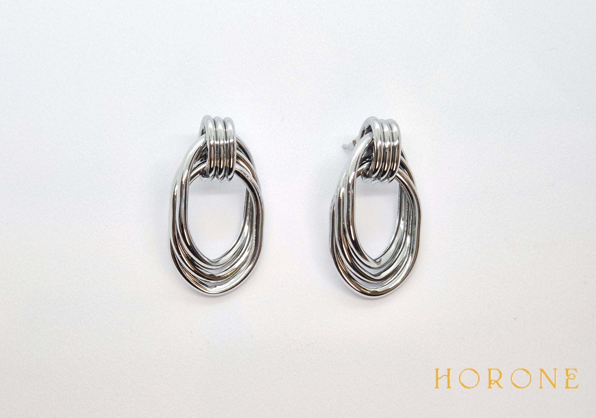 Boucles d'oreilles "Ayaba" • Acier inoxydable doré/argenté
