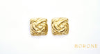Boucles d'oreilles "Sania" • Acier inoxydable doré