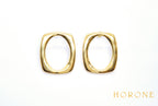 Boucles d'oreilles "Rani" • Acier inoxydable doré