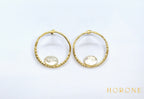 Boucles d'oreilles "Tjilel" • Acier inoxydable doré