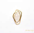 Bague "Coralie" • Acier inoxydable doré