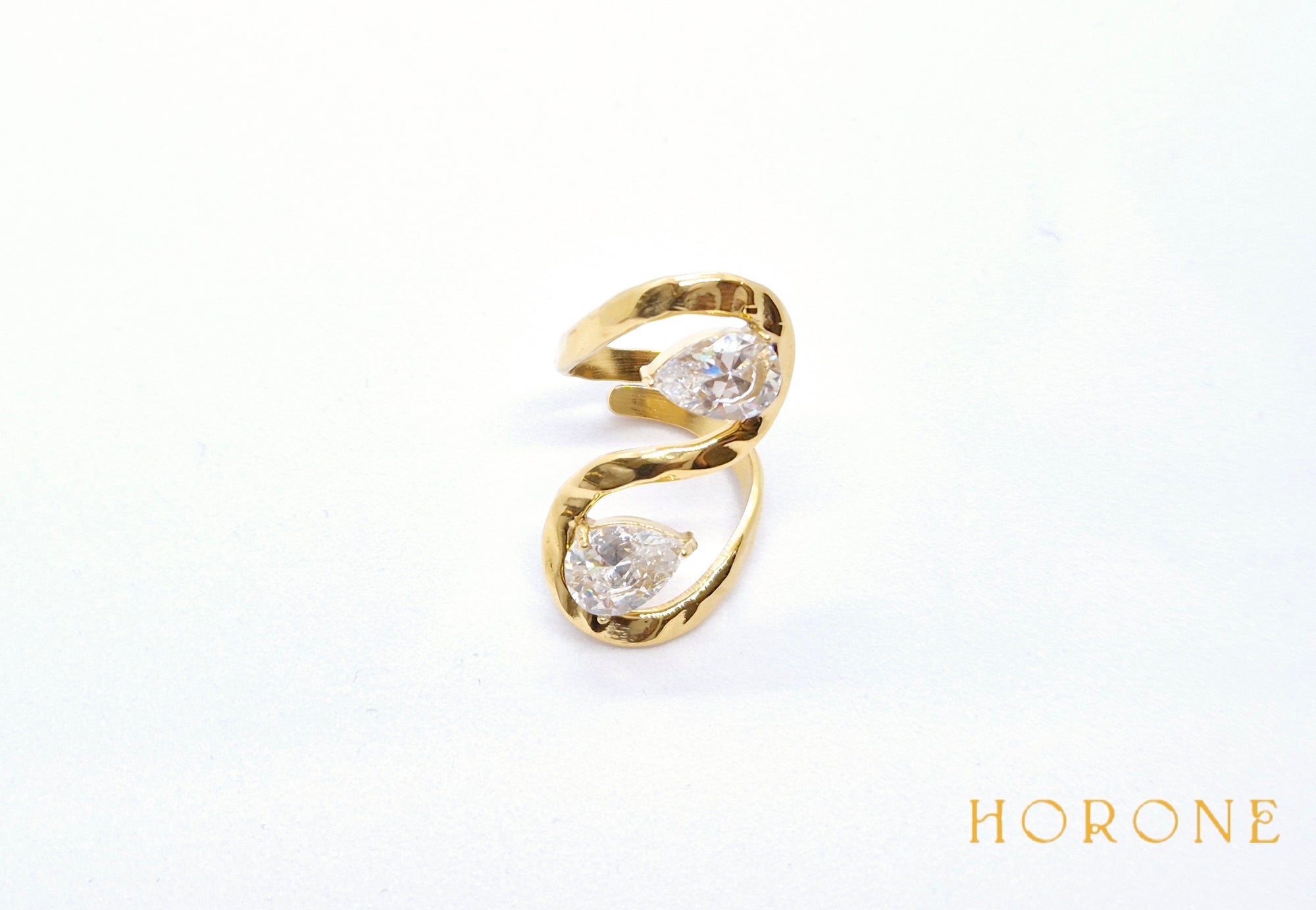 Bague "Rainha" • Acier inoxydable doré