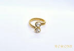 Bague "Ayaba" • Acier inoxydable doré
