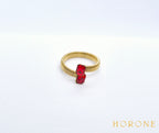 Bague "Aïssata" • Acier inoxydable doré