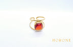 Bague "Emilie" • Acier inoxydable doré
