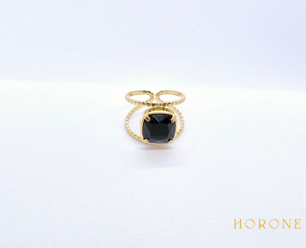 Bague "Emilie" • Acier inoxydable doré