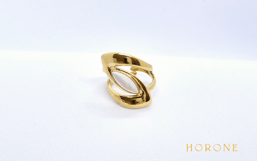 Bague "Anastasia" • Acier inoxydable doré