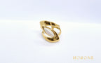 Bague "Anastasia" • Acier inoxydable doré