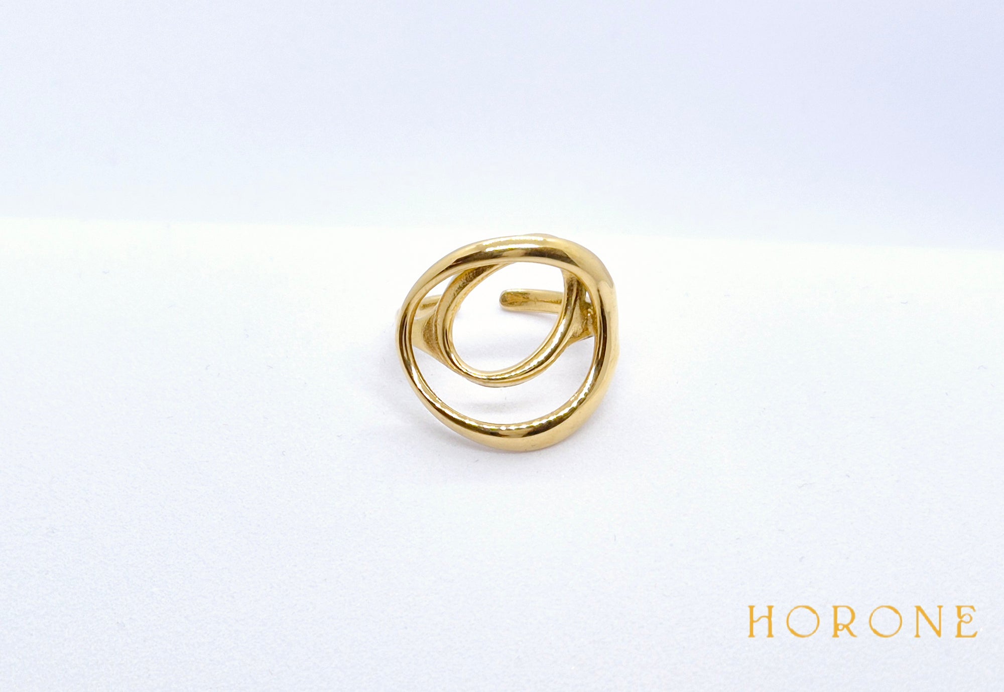 Bague "Sophie" • Acier inoxydable doré