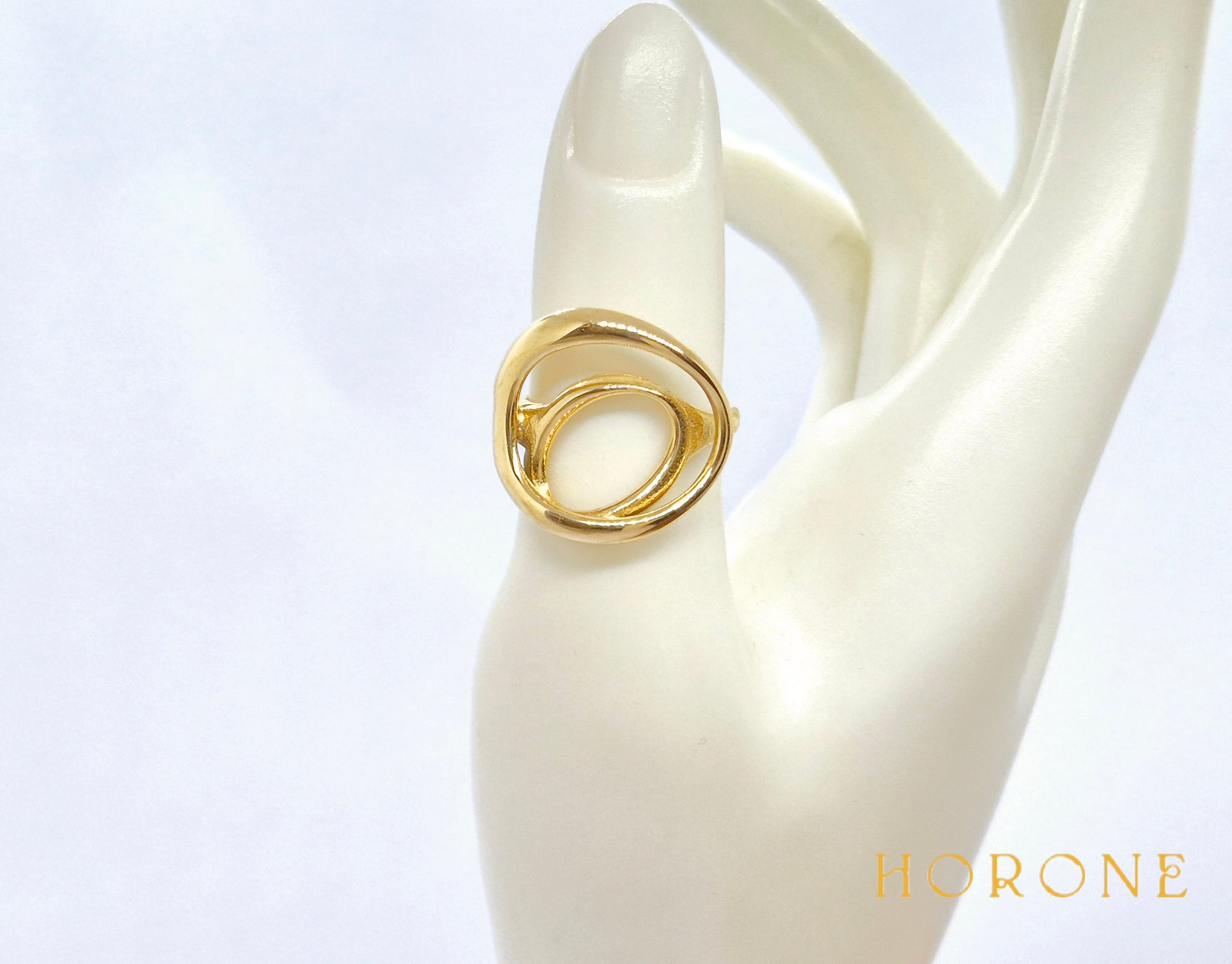 Bague "Sophie" • Acier inoxydable doré