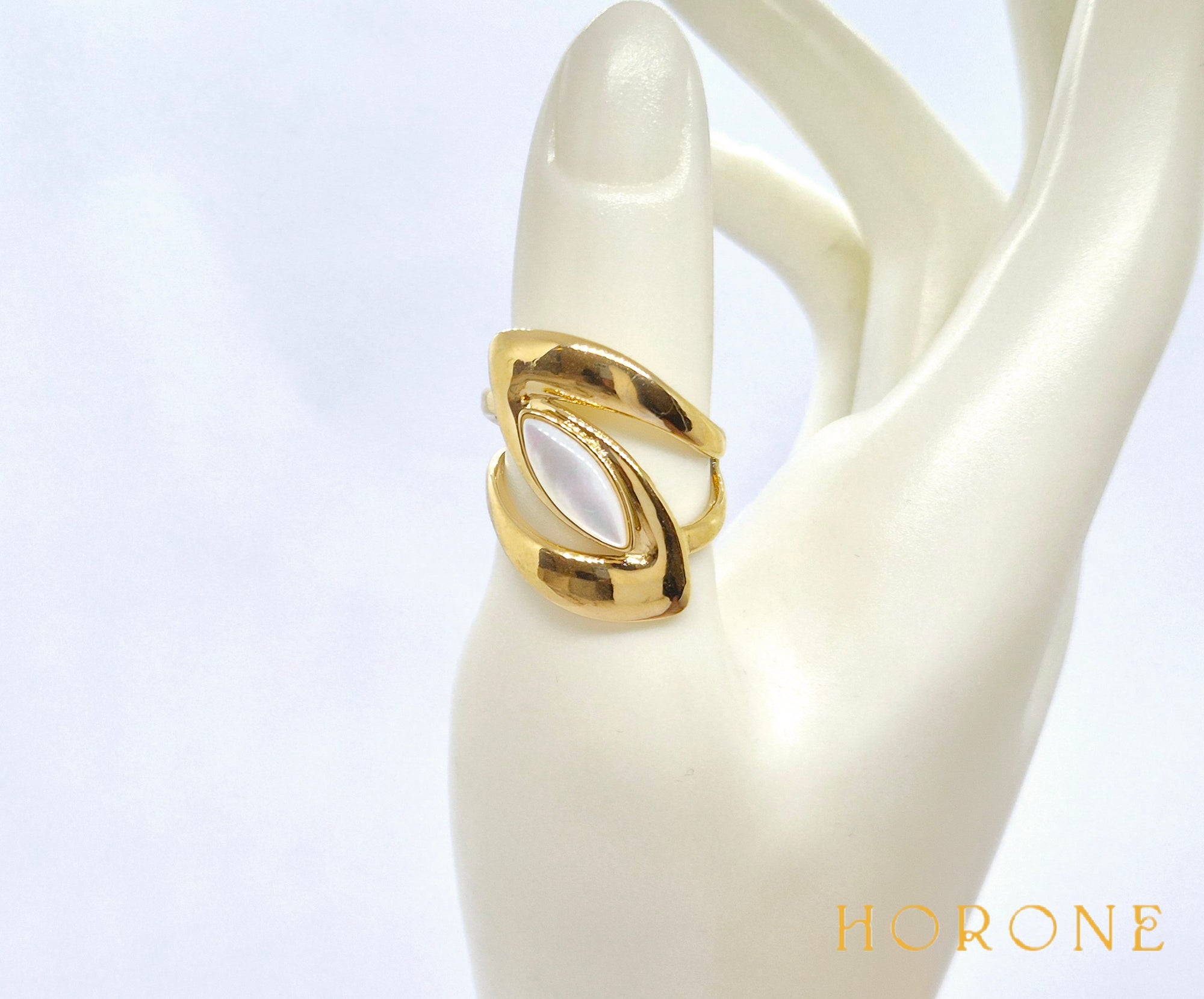 Bague "Anastasia" • Acier inoxydable doré