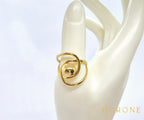 Bague "Manuella" • Acier inoxydable doré