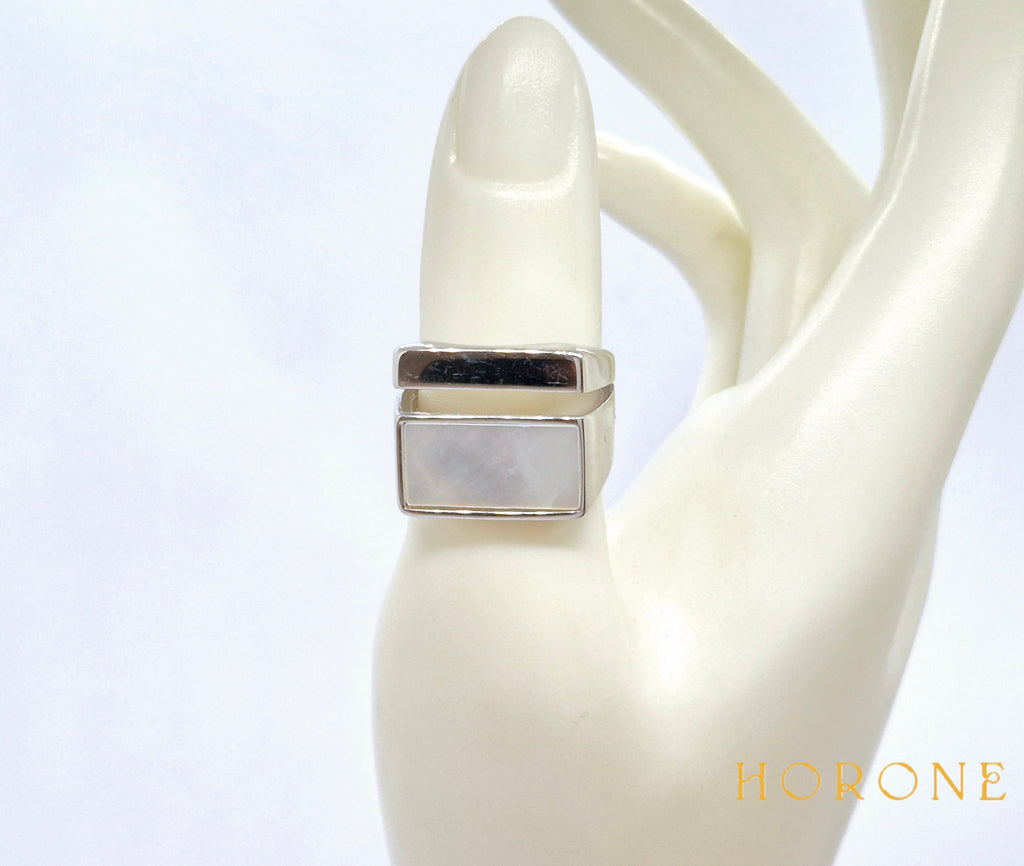 Bague "Bahiya" • Acier inoxydable argenté