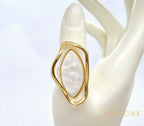 Bague "Coralie" • Acier inoxydable doré