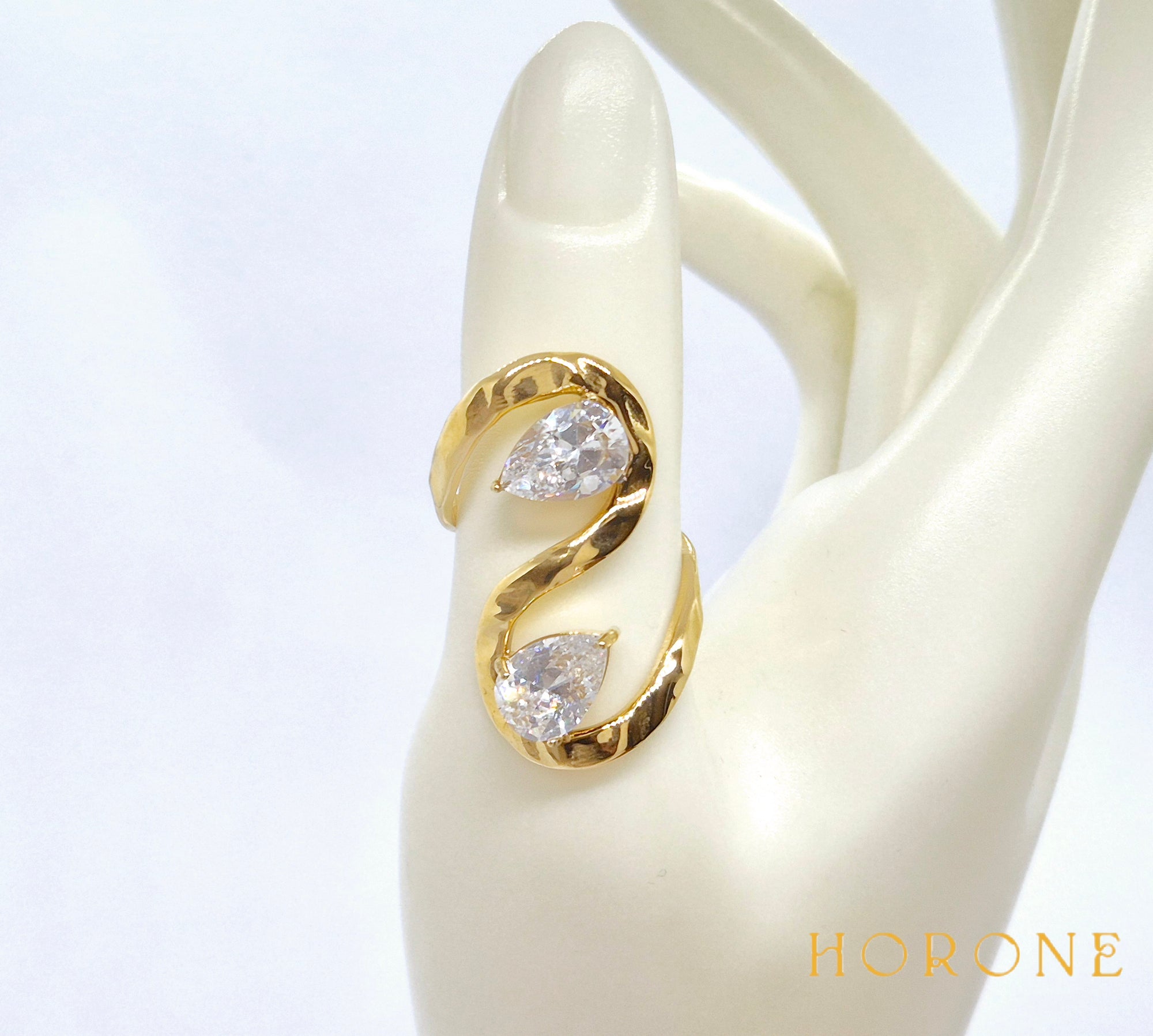 Bague "Rainha" • Acier inoxydable doré