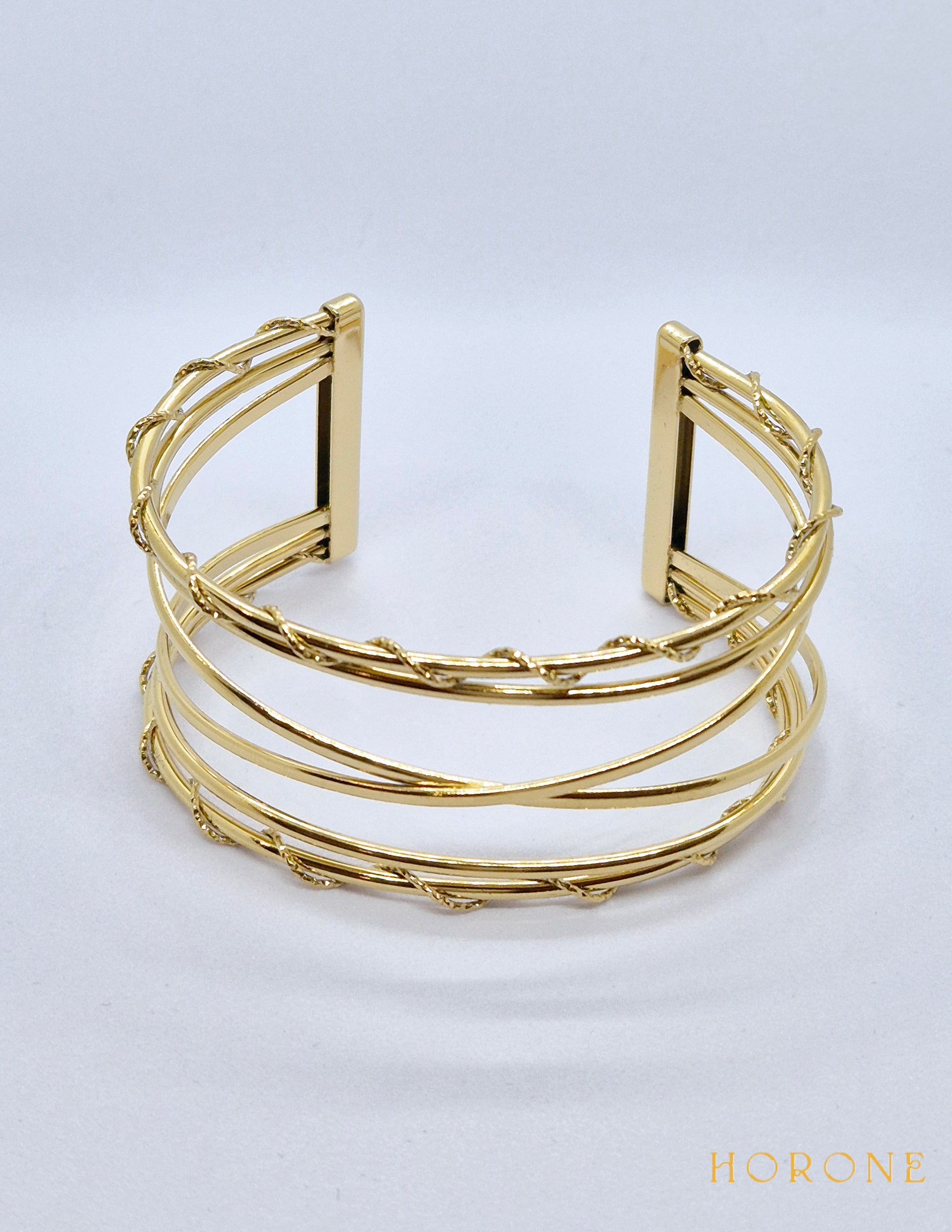 Bracelet "Morgane" • Acier inoxydable doré