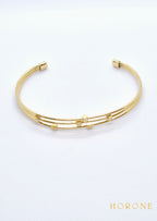 Bracelet "Anaïs" • Acier inoxydable doré
