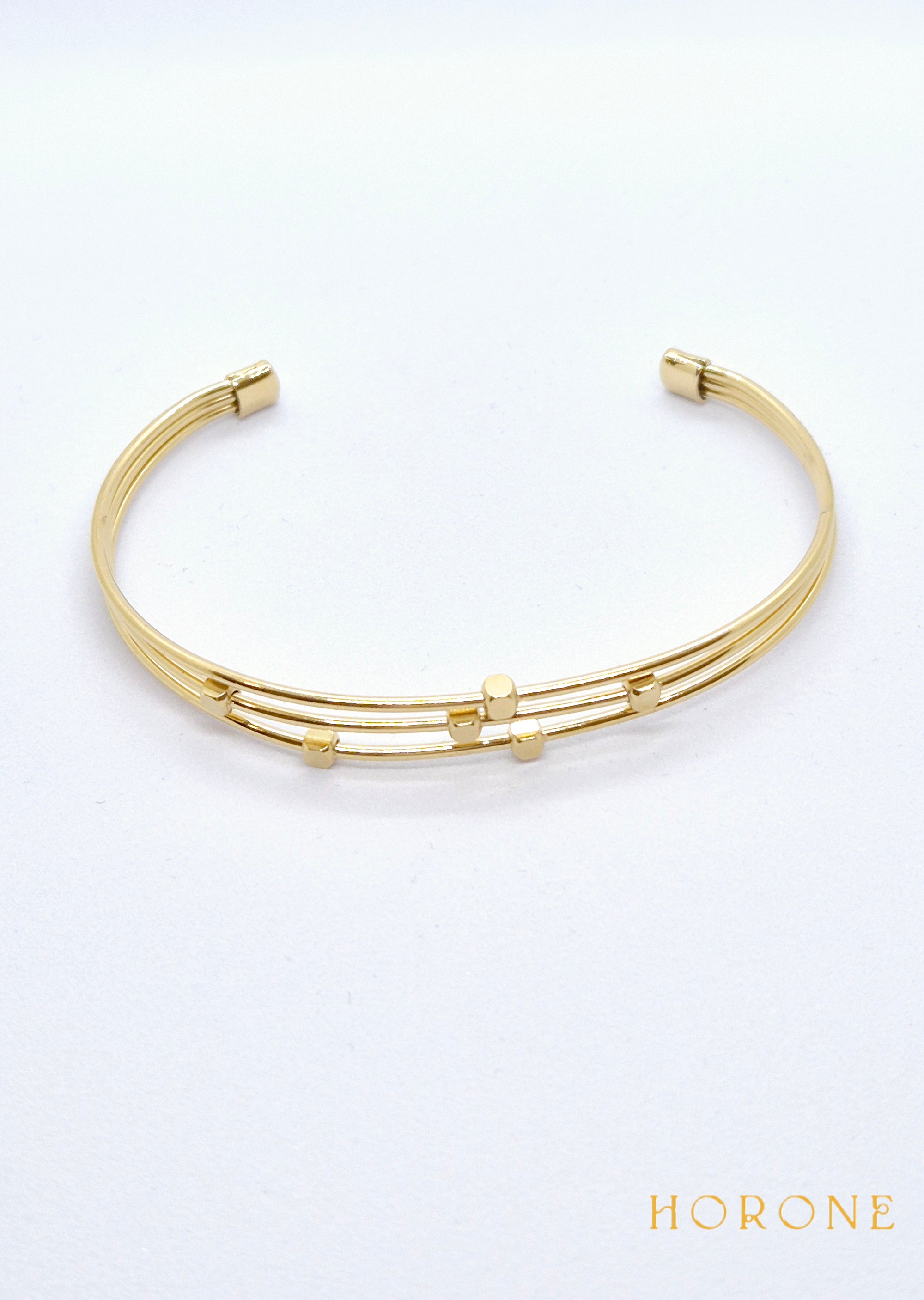 Bracelet "Anaïs" • Acier inoxydable doré