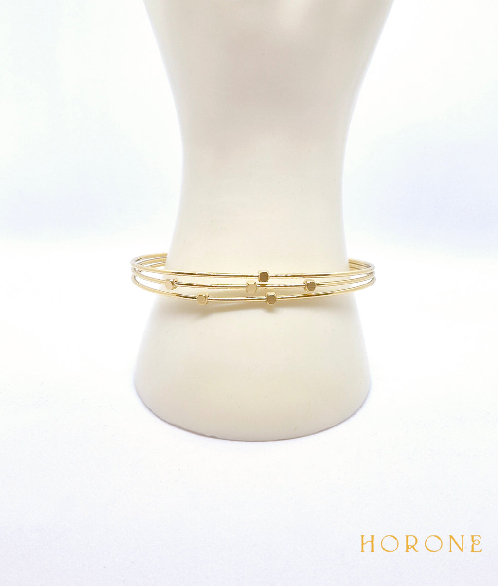 Bracelet "Anaïs" • Acier inoxydable doré