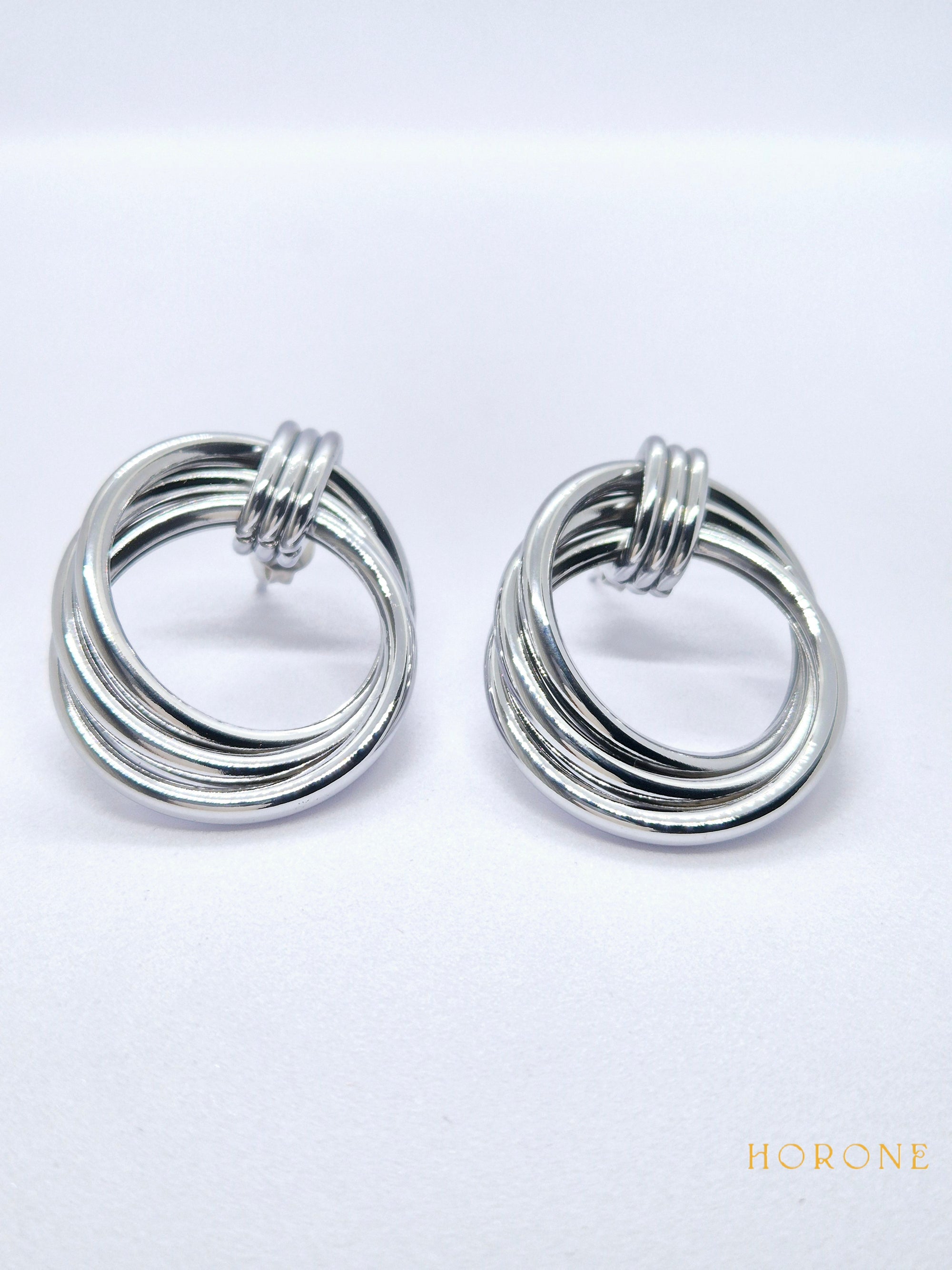 Boucles d'oreilles "Ayaba" • Acier inoxydable doré/argenté