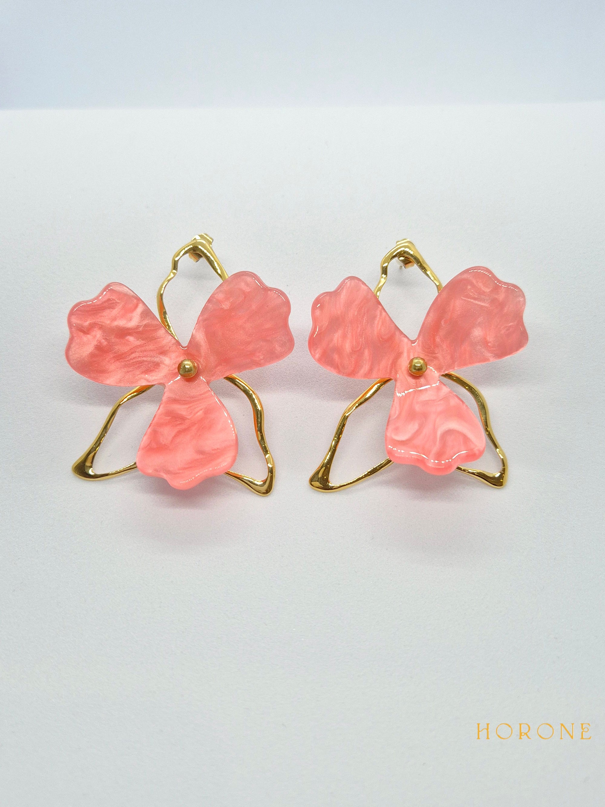 Boucles d'oreilles "Marwa" • Acier inoxydable doré