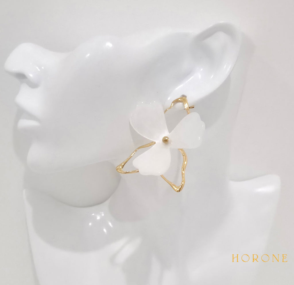 Boucles d'oreilles "Marwa" • Acier inoxydable doré