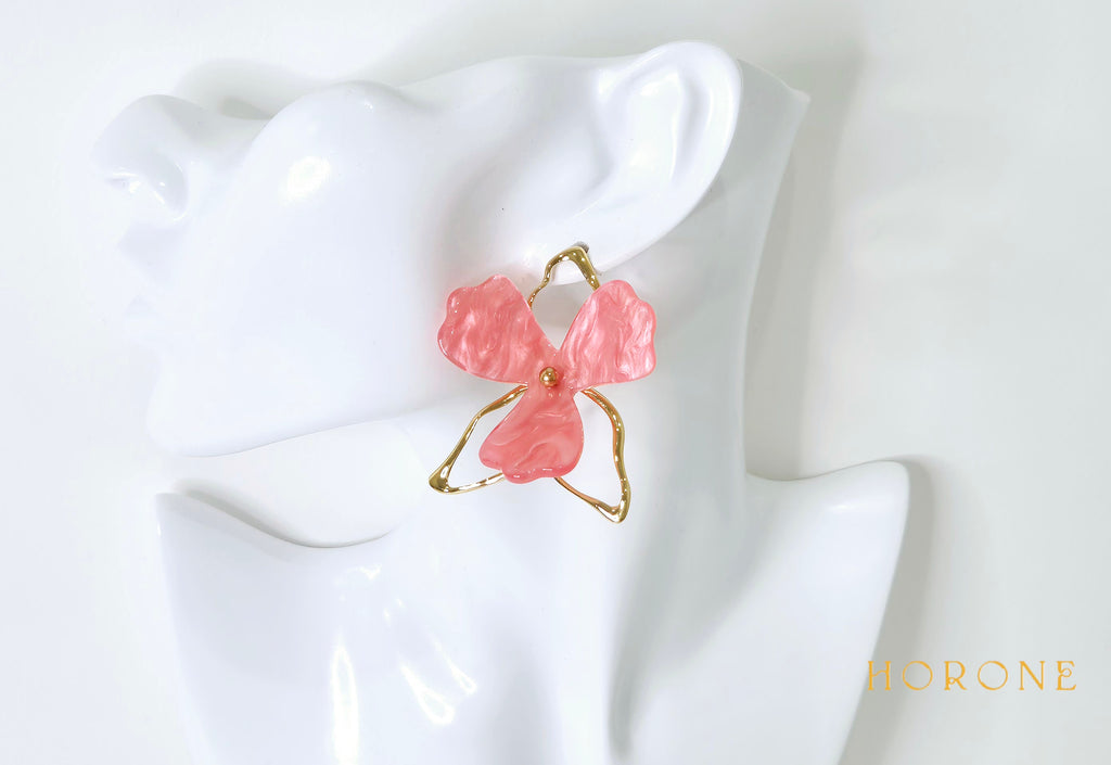 Boucles d'oreilles "Marwa" • Acier inoxydable doré
