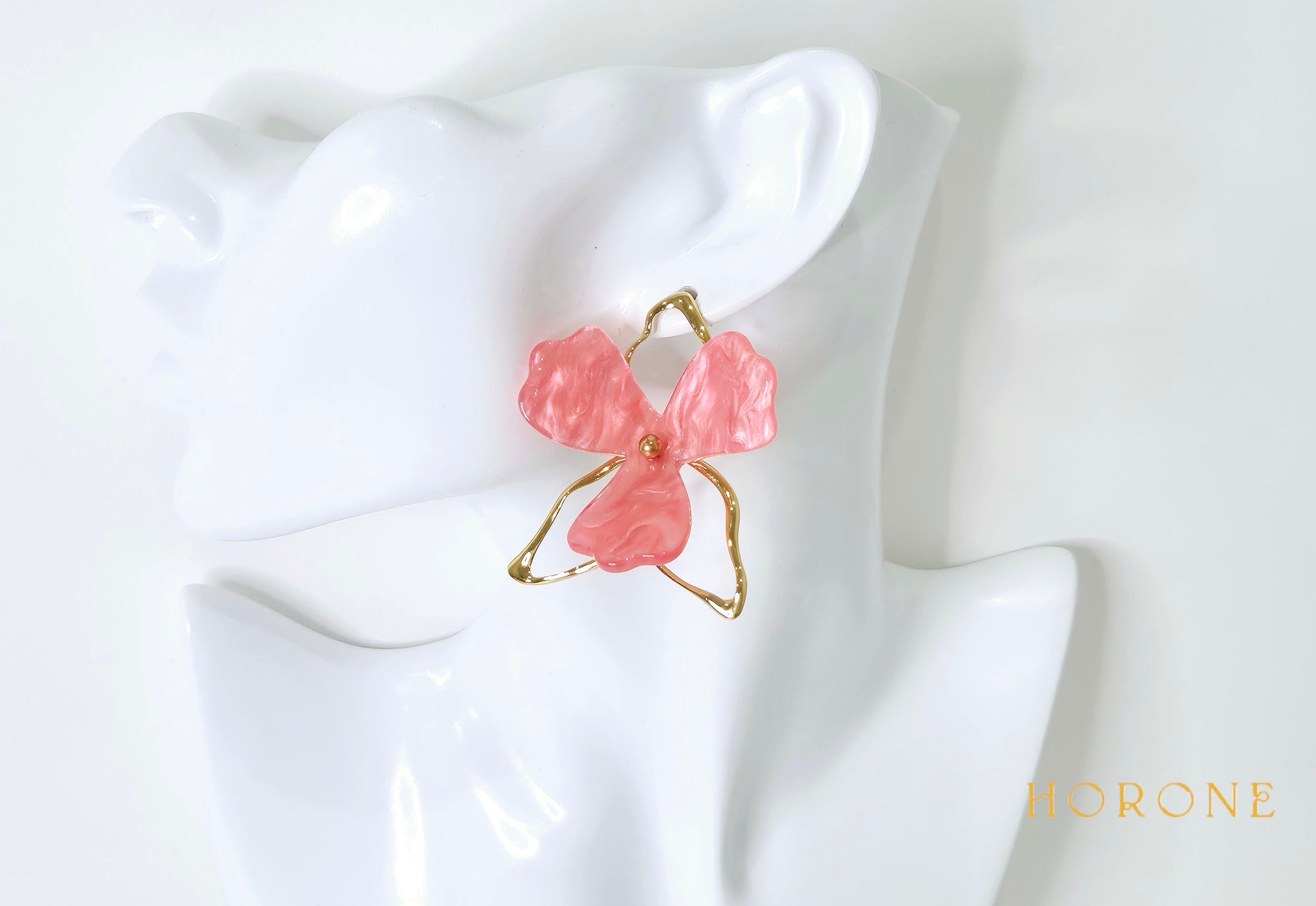 Boucles d'oreilles "Marwa" • Acier inoxydable doré