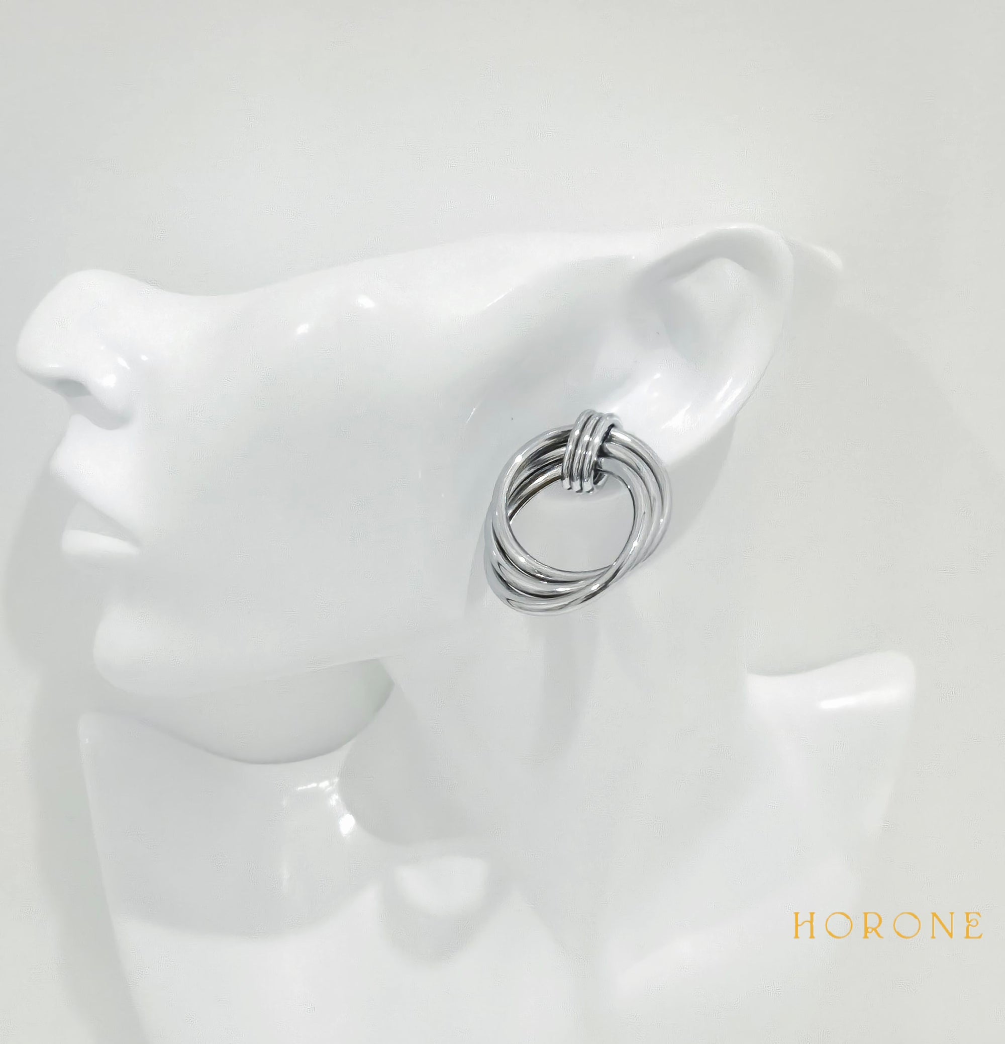 Boucles d'oreilles "Ayaba" • Acier inoxydable doré/argenté