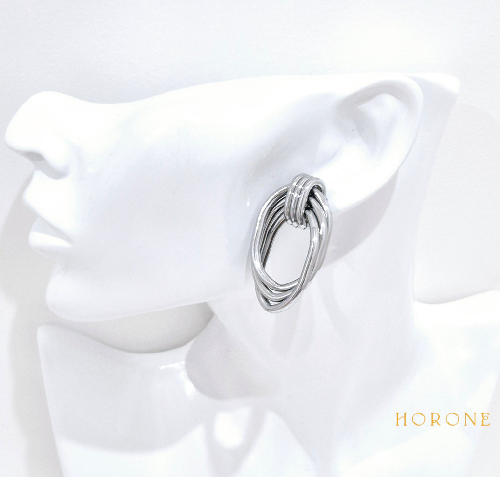 Boucles d'oreilles "Ayaba" • Acier inoxydable doré/argenté