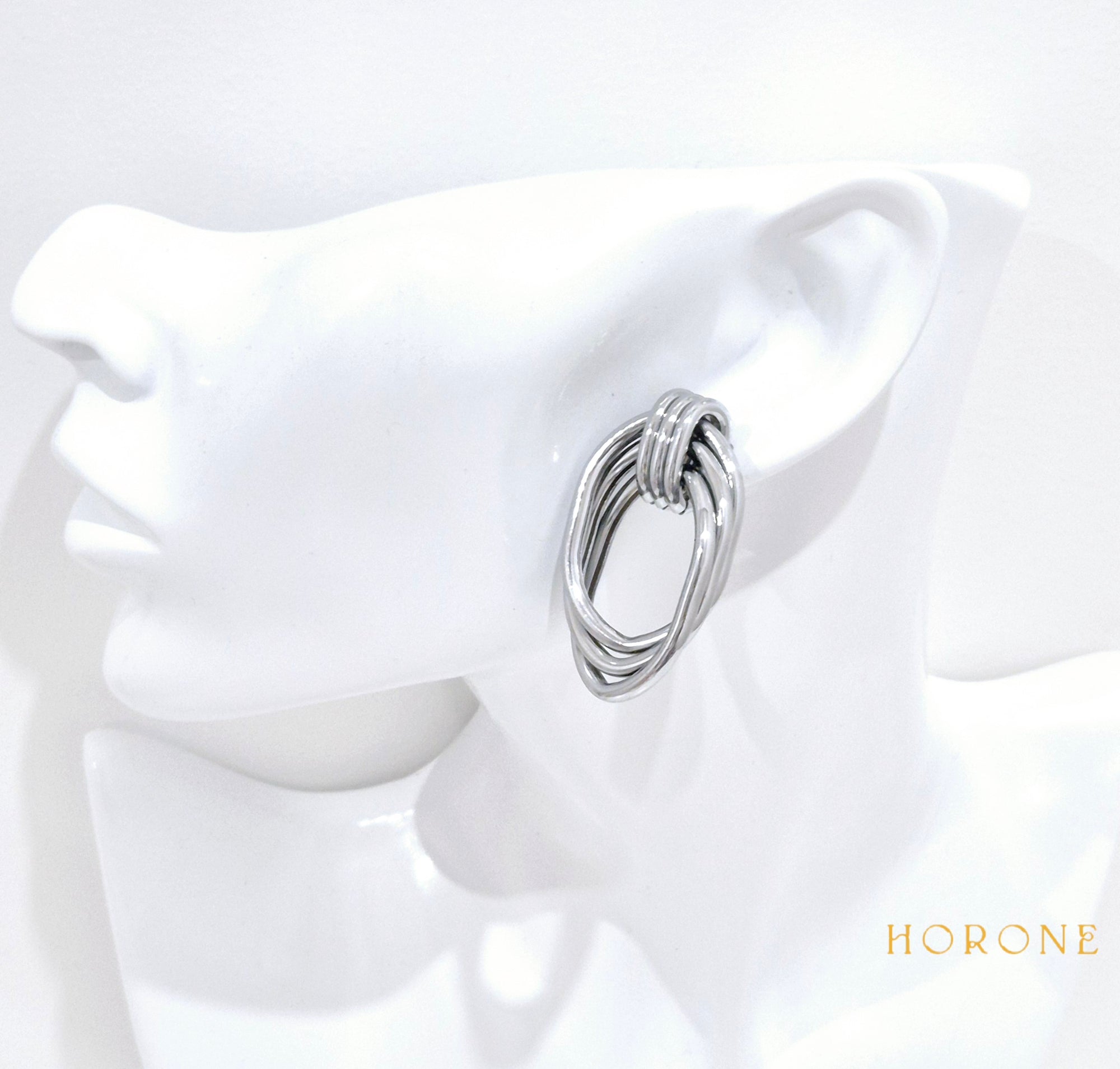 Boucles d'oreilles "Ayaba" • Acier inoxydable doré/argenté