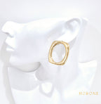 Boucles d'oreilles "Rani" • Acier inoxydable doré