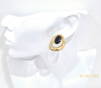 Boucles d'oreilles "Sandra" • Acier inoxydable doré