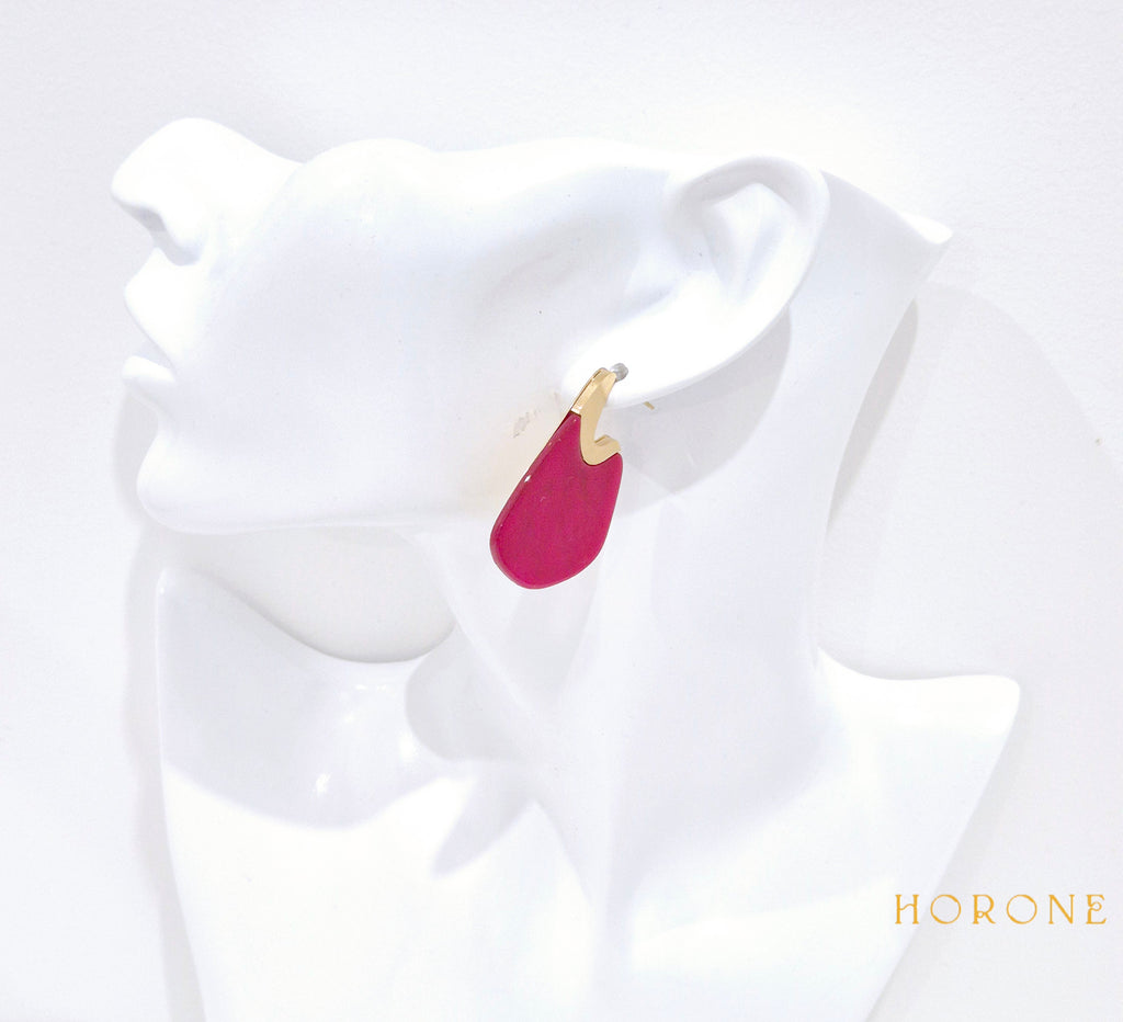 Boucles d'oreilles "Nora" • Acier inoxydable doré